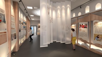 现代荣誉展厅3D模型下载
